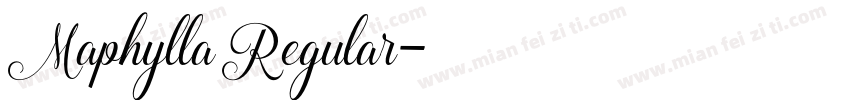 Maphylla Regular字体转换